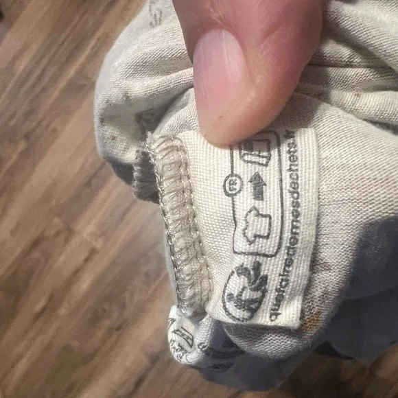 Gudrun Sjödén Daisy Long Sleeve Top Lagenlook Cotton Stretch Beige Floral S - Picture 10 of 12